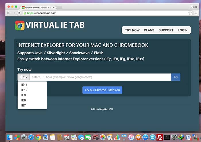 internet explorer for mac osx 10.12.5