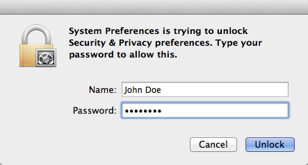 find my administrator name and password for mac
